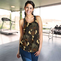 Javanese Batik Semen Women Racerback Tank Indonesian Traditional Pattern LT01 - Polynesian Pride