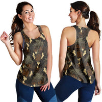 Javanese Batik Semen Women Racerback Tank Indonesian Traditional Pattern LT01 - Polynesian Pride