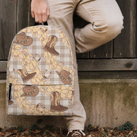 Khaki Palaka Hawaii Cowboy Backpack Puakenikeni Lei Paniolo Papale Seamless Vibes LT14 - Polynesian Pride