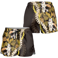Kula Aloha Hawaii Lei Shorts for Women Tropical Flowers Elegant Vibe LT14 - Polynesian Pride