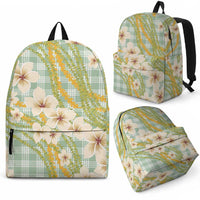 Liko Kukui Hawai'i Palaka Plumeria Backpack Puakenikeni and Maile Lei