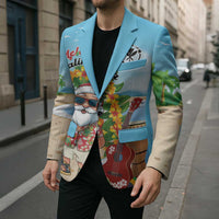 Personalized Hawaii Golf Christmas Blazer Mele Kalikimaka Funny Golfer Santa - Polynesian Pride