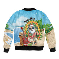 Personalized Hawaii Golf Christmas Bomber Jacket Mele Kalikimaka Funny Golfer Santa - Polynesian Pride