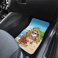 Personalized Hawaii Golf Christmas Car Mats Mele Kalikimaka Funny Golfer Santa - Polynesian Pride
