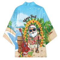 Personalized Hawaii Golf Christmas Kimono Mele Kalikimaka Funny Golfer Santa - Polynesian Pride