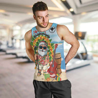 Personalized Hawaii Golf Christmas Men Tank Top Mele Kalikimaka Funny Golfer Santa - Polynesian Pride