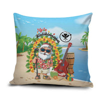 Hawaii Golf Christmas Pillow Cover Mele Kalikimaka Funny Golfer Santa - Polynesian Pride