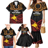Papua New Guinea Bird of Paradise Family Matching Mermaid Dress and Hawaiian Shirt 16 September 1975 Independence Day Anniversary LT01 - Polynesian Pride