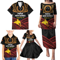 Papua New Guinea Bird of Paradise Family Matching Puletasi and Hawaiian Shirt 16 September 1975 Independence Day Anniversary LT01 - Polynesian Pride
