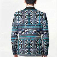 Maori Matariki Blazer Blue Galaxy Aesthetic Koru Art