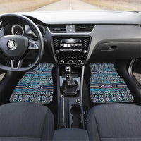 Maori Matariki Car Mats Blue Galaxy Aesthetic Koru Art