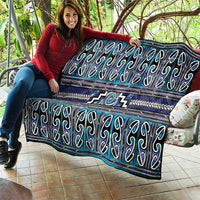 Maori Matariki Quilt Blue Galaxy Aesthetic Koru Art