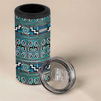 Maori Matariki 4 in 1 Can Cooler Tumbler Green Galaxy Aesthetic Koru Art