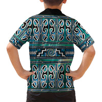Maori Matariki Hawaiian Shirt Green Galaxy Aesthetic Koru Art