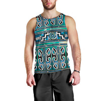 Maori Matariki Men Tank Top Green Galaxy Aesthetic Koru Art