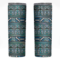 Maori Matariki Skinny Tumbler Green Galaxy Aesthetic Koru Art