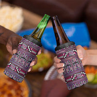 Maori Matariki 4 in 1 Can Cooler Tumbler Pink Galaxy Aesthetic Koru Art