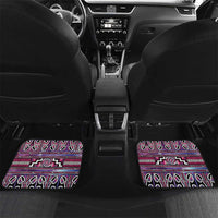 Maori Matariki Car Mats Pink Galaxy Aesthetic Koru Art