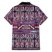 Maori Matariki Family Matching Mermaid Dress and Hawaiian Shirt Pink Galaxy Aesthetic Koru Art LT01 - Polynesian Pride