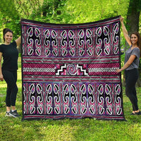 Maori Matariki Quilt Pink Galaxy Aesthetic Koru Art