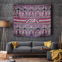Maori Matariki Tapestry Pink Galaxy Aesthetic Koru Art