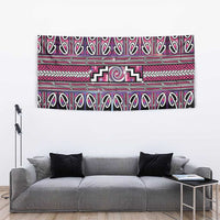 Maori Matariki Tapestry Pink Galaxy Aesthetic Koru Art