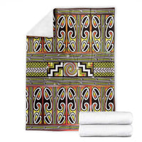 Maori Matariki Blanket Yellow Galaxy Aesthetic Koru Art