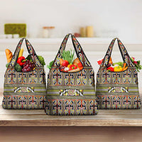 Maori Matariki Grocery Bag Yellow Galaxy Aesthetic Koru Art