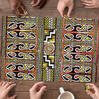 Maori Matariki Puzzle Yellow Galaxy Aesthetic Koru Art