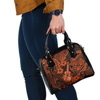 Hawaii Ukulele Shoulder Handbag Polynesian Pattern Orange Version LT01 - Polynesian Pride