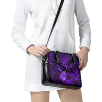 Hawaii Ukulele Shoulder Handbag Polynesian Pattern Purple Version LT01 - Polynesian Pride