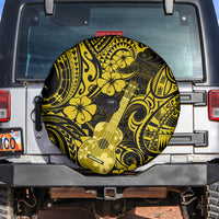 Hawaii Ukulele Spare Tire Cover Polynesian Pattern Yellow Version LT01 - Polynesian Pride