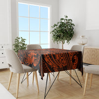 Hawaii Fish Hook Tablecloth Polynesian Pattern Orange Version LT01