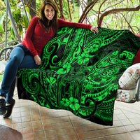 Hawaii King Kamehameha Quilt Polynesian Pattern Green Version LT01 - Polynesian Pride