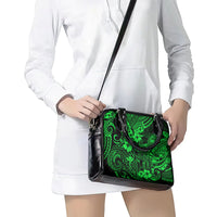 Hawaii King Kamehameha Shoulder Handbag Polynesian Pattern Green Version LT01 - Polynesian Pride