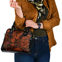Hawaii King Kamehameha Shoulder Handbag Polynesian Pattern Orange Version LT01 - Polynesian Pride