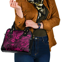 Hawaii King Kamehameha Shoulder Handbag Polynesian Pattern Pink Version LT01 - Polynesian Pride