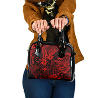 Hawaii King Kamehameha Shoulder Handbag Polynesian Pattern Red Version LT01 One Size Red - Polynesian Pride