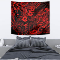 Hawaii King Kamehameha Tapestry Polynesian Pattern Red Version LT01 - Polynesian Pride