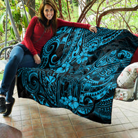 Hawaii King Kamehameha Quilt Polynesian Pattern Sky Blue Version LT01 - Polynesian Pride