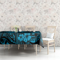 Hawaii King Kamehameha Tablecloth Polynesian Pattern Sky Blue Version LT01 - Polynesian Pride