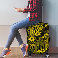 Hawaii King Kamehameha Luggage Cover Polynesian Pattern Yellow Version LT01 - Polynesian Pride