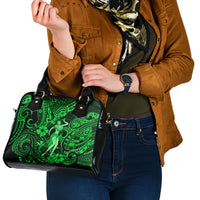 Hawaii Hula Girl Shoulder Handbag Polynesian Pattern Green Version LT01 - Polynesian Pride