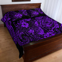 Hawaii Pineapple Quilt Bed Set Polynesian Pattern Purple Version LT01 - Polynesian Pride