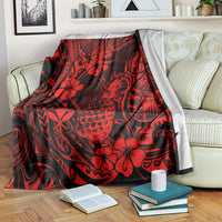 Hawaii Pineapple Blanket Polynesian Pattern Red Version LT01 - Polynesian Pride