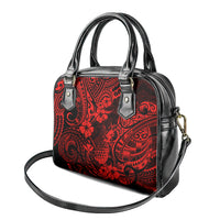 Hawaii Pineapple Shoulder Handbag Polynesian Pattern Red Version LT01 - Polynesian Pride