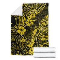 Hawaii Pineapple Blanket Polynesian Pattern Yellow Version LT01 - Polynesian Pride