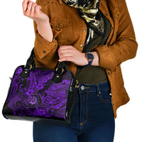Hawaii Shaka Sign Shoulder Handbag Polynesian Pattern Purple Version LT01 - Polynesian Pride