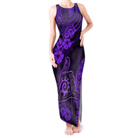 Hawaii Shaka Sign Tank Maxi Dress Polynesian Pattern Purple Version LT01 Women Purple - Polynesian Pride