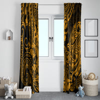 Hawaii Shark Window Curtain Polynesian Pattern Gold Version LT01 - Polynesian Pride